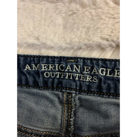 American Eagle Outfitters Jean Shorts Womens Size 6 Blue Modest Fit - Picture 4 of 6